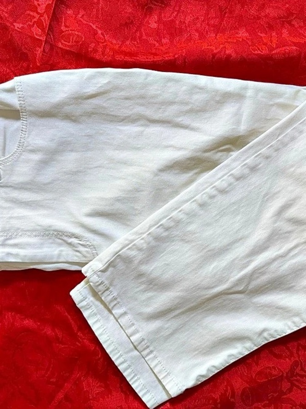 Talbots Curvy Straight Leg Pants White Size 12 EUC